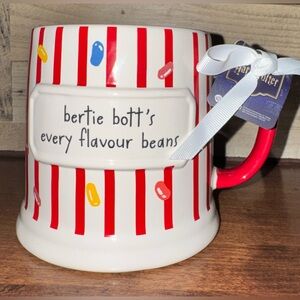 Cute 🥰 Rae Dunn Harry Potter Bertie Bott's Every Flavour Beans Candy Striped Mug